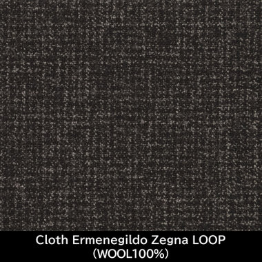 【国内縫製】【MEN'S】【パターンオーダー】【SLIM TAPERED】【秋冬】スーツ/グレー/Cloth Ermenegildo Zegna LOOP(WOOL100%)