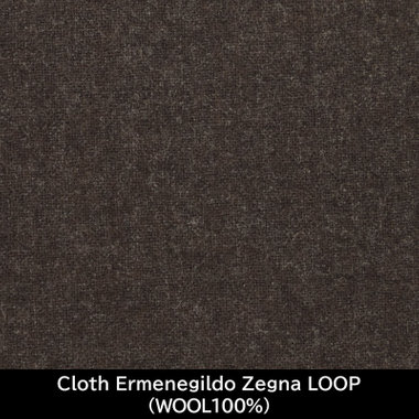 【日本製】【MEN'S】【パターンオーダー】【SLIM TAPERED】【秋冬】スーツ/ブラウン/Cloth Ermenegildo Zegna LOOP(WOOL100%)