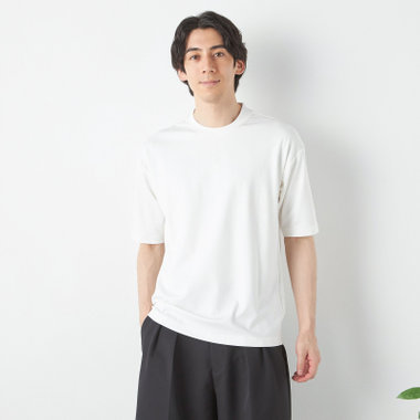 【RBC/五分袖】プレミアムコットンTシャツ /  クルーネック / ホワイト