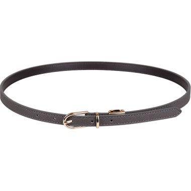 【SL】ピンバックルベルト 1.4cm幅/ダークグレー(ウエスト82cmまで対応)