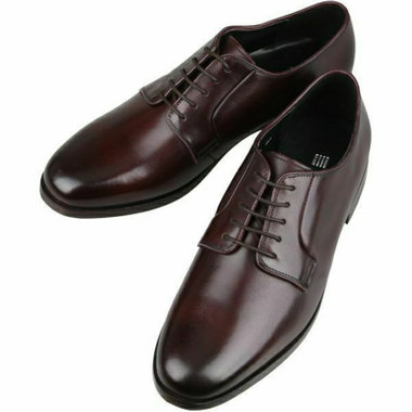 【発送在庫あり】【BL】プレーントゥドレスシューズ/ワイン/牛革(キップ)/マッケイ製法 ※多少のキズあり