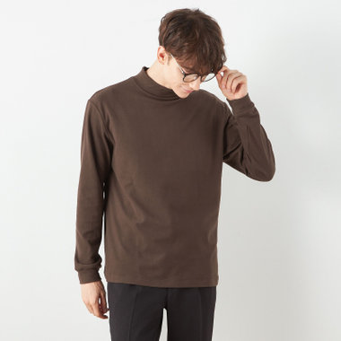 【RBC/長袖】ピーチフェイスモック/ブラウン