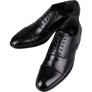 【BL】ストレートチップドレスシューズ/ブラック/革/セメント製法