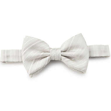 蝶ネクタイ/シルバー×シャドーストライプ