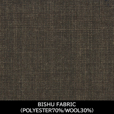 【日本製】【MEN'S】【パターンオーダー】【CLASSICO TAPERED S】【春夏】スーツ/ブラウン/BISHU FABRIC (POLYESTER70% WOOL30%)