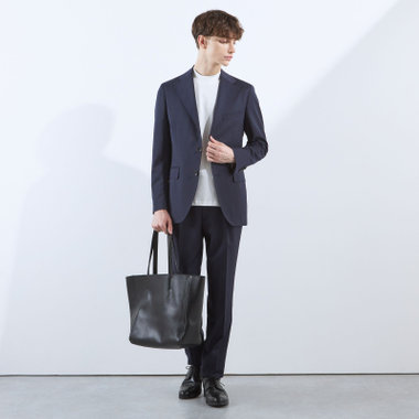 スーツセレクト ネイビー シャドーストライプ スーツ　A5 春夏　濃紺 スーツ｜ネイビースーツ(紺)｜SUIT SELECT | スーツセレクト公式通販