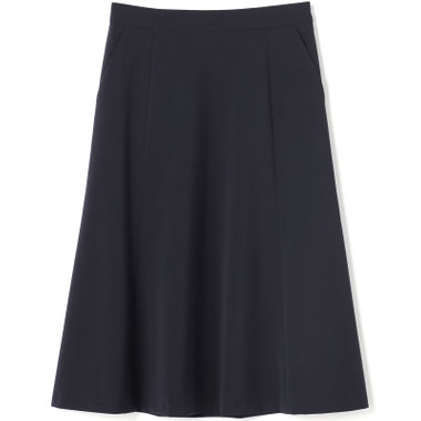 【SL】【年間】セミフレアスカート/ネイビー/ウォッシャブル