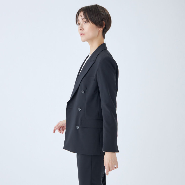 シルバーライン 【SL】【年間】6釦2掛けダブルジャケット/ネイビー/ウォッシャブル 紺中間