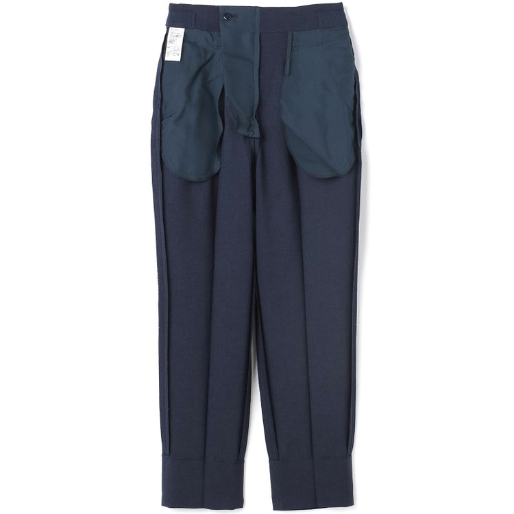 シルバーライン 【SILVER LINE】【【年間】1釦シングルパンツスーツ/ネイビー/ウォッシャブル/Naturemier/※パンツ裾上げ済仕様 紺中間