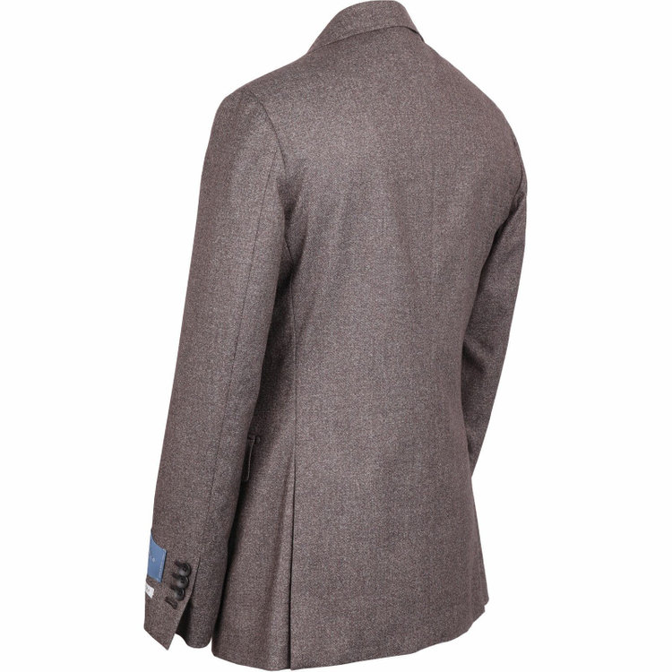 スーツセレクト 【発送在庫あり】【CLASSICO TAPERED】【秋冬】3釦段返りシングルスーツ 2タック/ブラウン/サイドアジャスター/GUABELLO 1815 LIEVE woven in biella italy ブラウン系(茶)