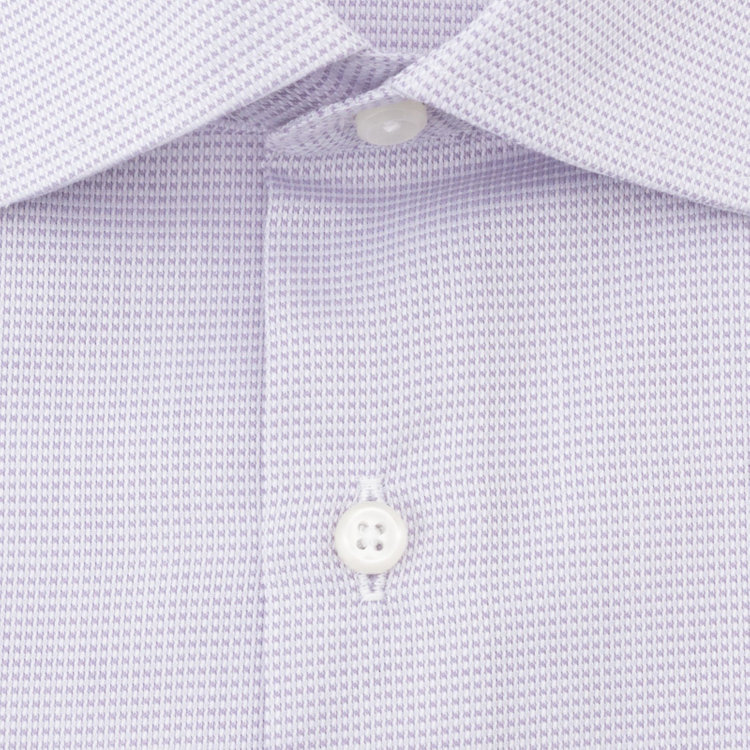 ブラックライン 【発送在庫あり】【BLACK LINE】【形態安定】ワイドカラードレスワイシャツ/パープル×ドビー 紫中間