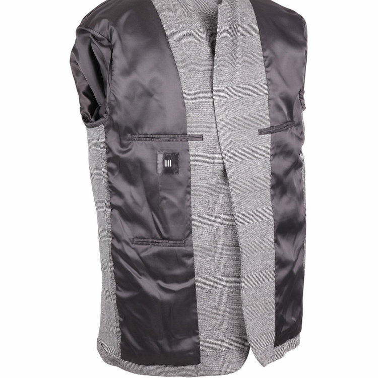 スーツセレクト 【発送在庫あり】【RBC】【秋冬】2釦オーバーサイズジャケット/ブラック＆グレー×グレンチェック グレー系(灰)