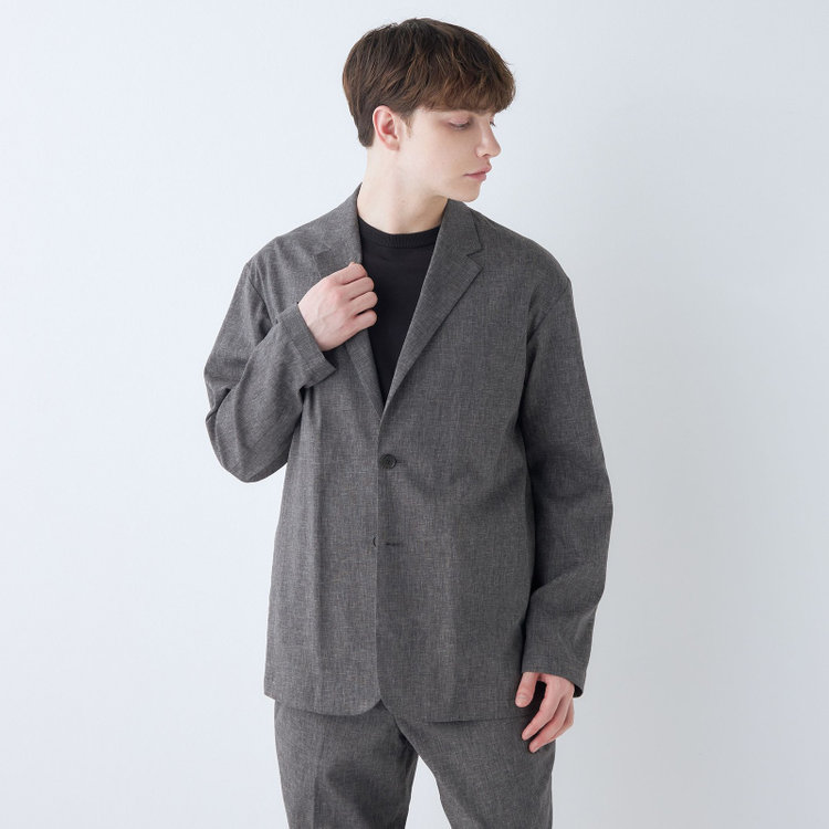 シルバーライン 【RBC】【春夏】2釦オーバーサイズジャケット/ブラック 黒