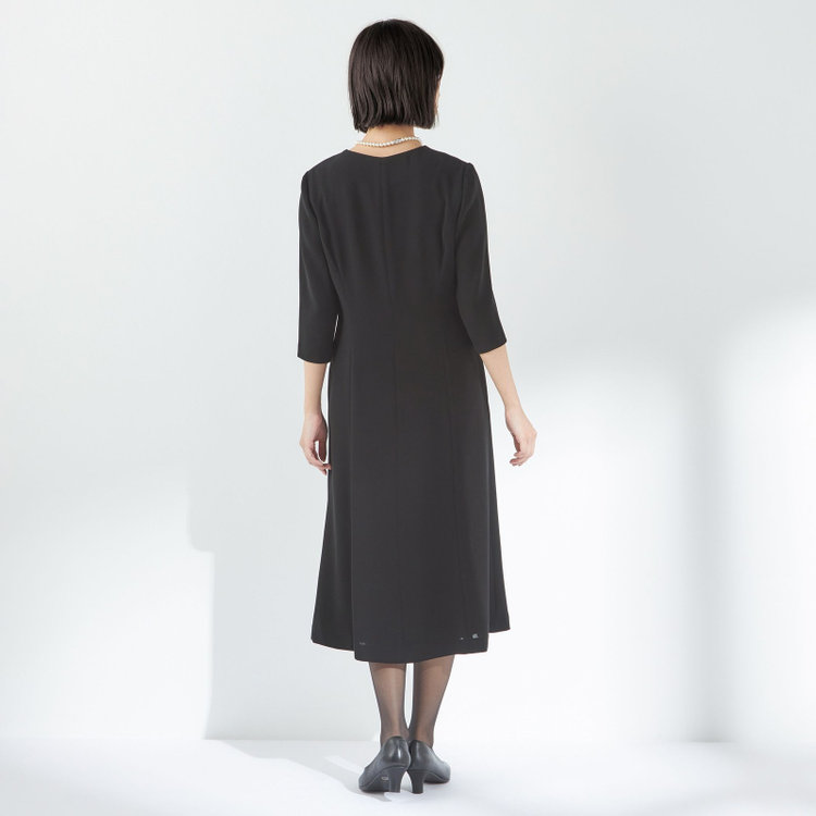 ソノタ 【SL】【年間】ノーカラー前開きアンサンブルレディースフォーマル 黒