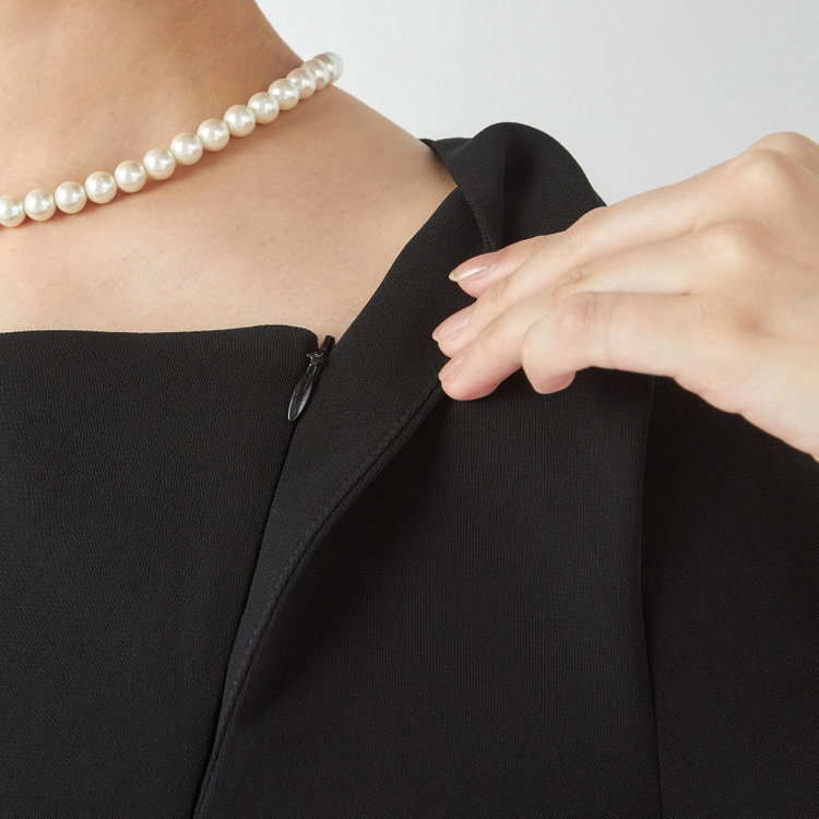 ソノタ 【SL】【年間】ノーカラー前開きアンサンブルレディースフォーマル 黒