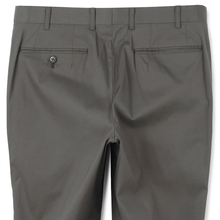 シルバーライン 【CLASSICO TAPERED】【春夏】1タックテーパードパンツ/カーキ/ウエストムーブ/ICE EFFECT/※裾上げ済仕様 黄淡色