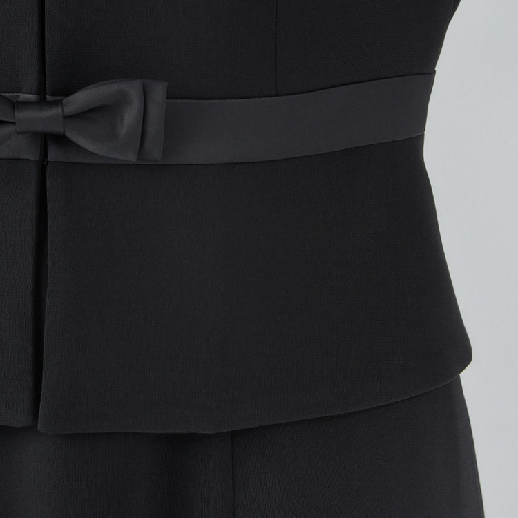 ソノタ 【SL】【年間】ノーカラー前開きアンサンブルレディースフォーマル 黒