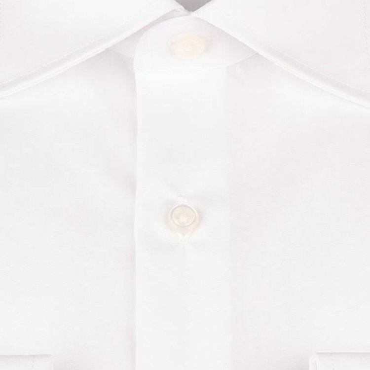 SUIT SELECT　アウトレット 【WEB限定/OUTLET/汚れ・変色・キズ等有】【BL-3】【形態安定】ワイドカラードレスワイシャツ/ホワイト×ソリッド 白