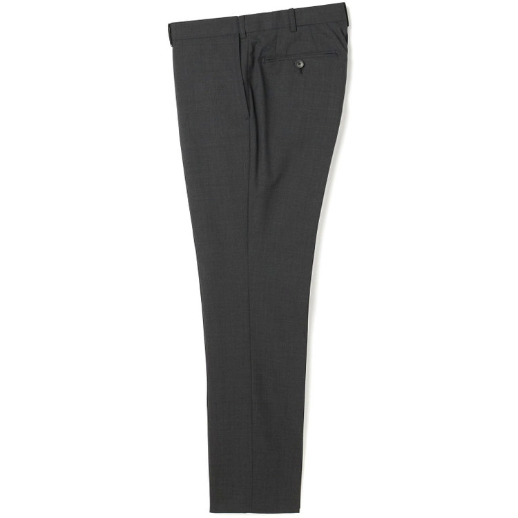 ブラックライン 【SLIM TAPERED】【BLACK LINE】【春夏】2釦シングルスーツ/グレー/ウエストムーブ/NZ WOOL Super170's/SHOWER CLEAN/※パンツ裾上げ済仕様 グレー中間