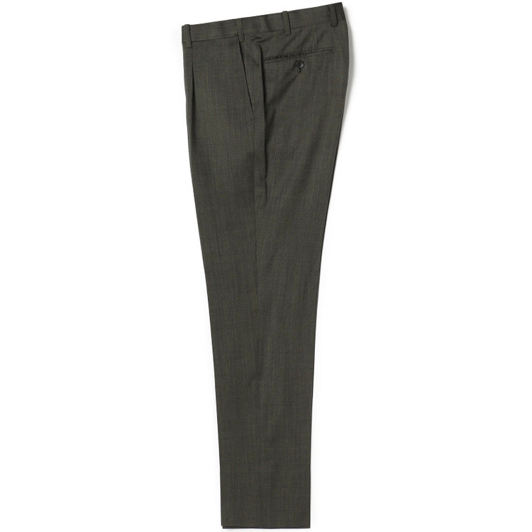 シルバーライン 【CLASSICO TAPERED】【春夏】2釦シングルスーツ 1タック/カーキ/ウエストムーブ/REDA ACTIVE/NEW ZEALAND MERINO/SHOWER CLEAN/※パンツ裾上げ済仕様 黄淡色