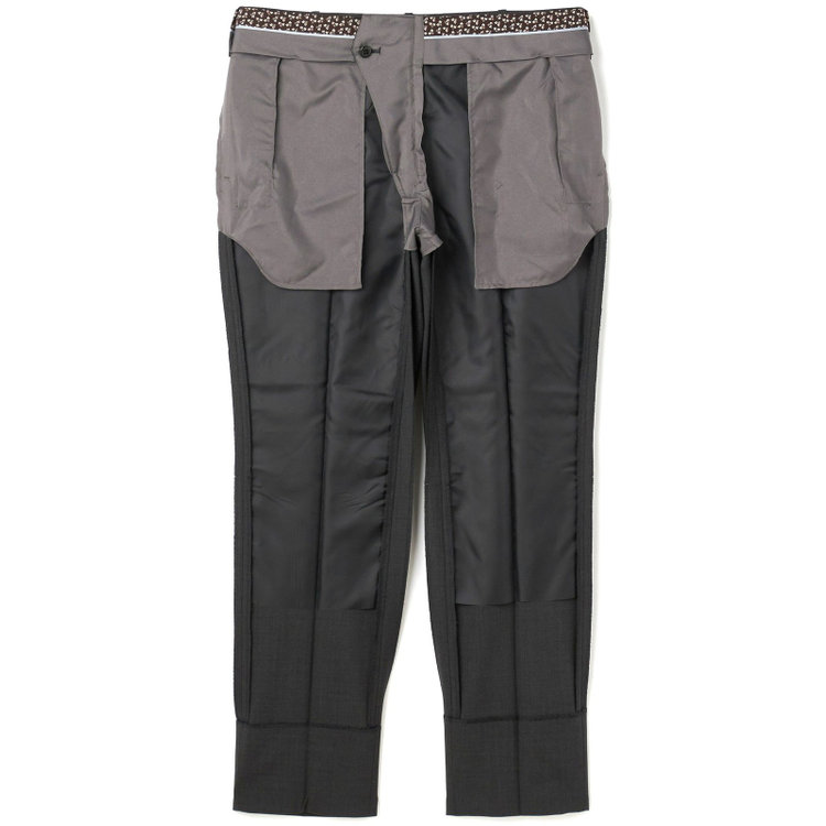 ブラックライン 【SLIM TAPERED】【BLACK LINE】【春夏】2釦シングルスーツ/グレー/ウエストムーブ/NZ WOOL Super170's/SHOWER CLEAN/※パンツ裾上げ済仕様 グレー中間