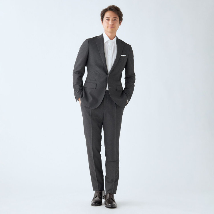 シルバーライン 【発送在庫あり】【RBC】【春夏】ポリエステル2釦ジャケット/グレー×チェック/4S SUSTAINABILITY&ECOLOGY FABRIC グレー濃色