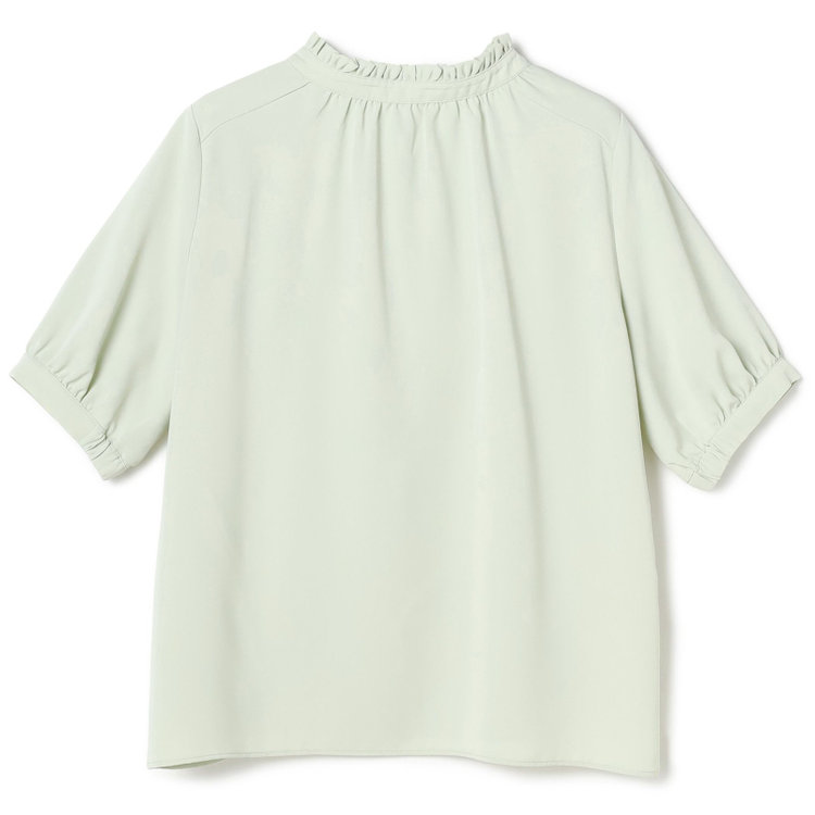 シルバーライン 【SILVER LINE/5分袖】2WAYパール釦付きプルオーバー/グリーン 緑淡色