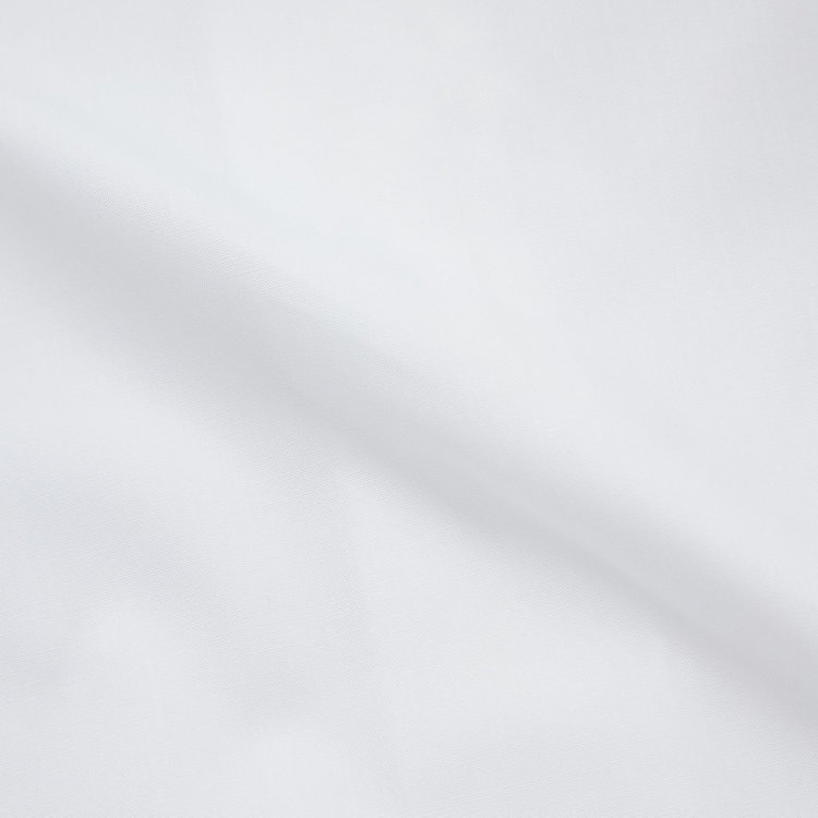 シルバーライン 【SILVER LINE】ウイングカラードレスワイシャツ/ホワイト×ブロード/ダブルカフス(ゴムカフス付) 白