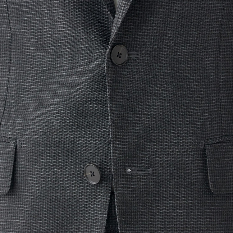 シルバーライン 【発送在庫あり】【RBC】【春夏】ポリエステル2釦ジャケット/グレー×チェック/4S SUSTAINABILITY&ECOLOGY FABRIC グレー濃色