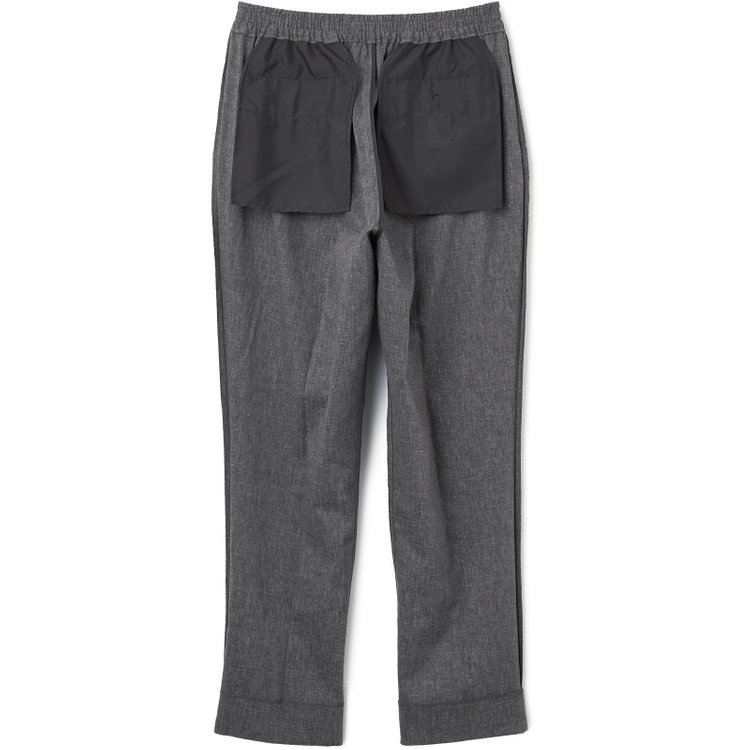 シルバーライン 【RBC】【春夏】オーバーサイズパンツ/ブラック/ウエストシャーリング/ドローコード/裾上げ済仕様 黒