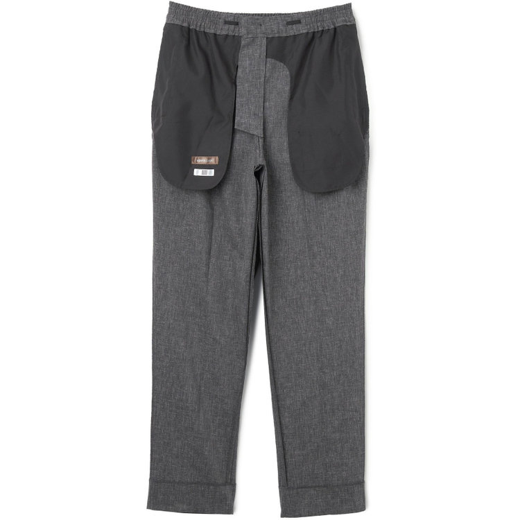 シルバーライン 【RBC】【春夏】オーバーサイズパンツ/ブラック/ウエストシャーリング/ドローコード/裾上げ済仕様 黒