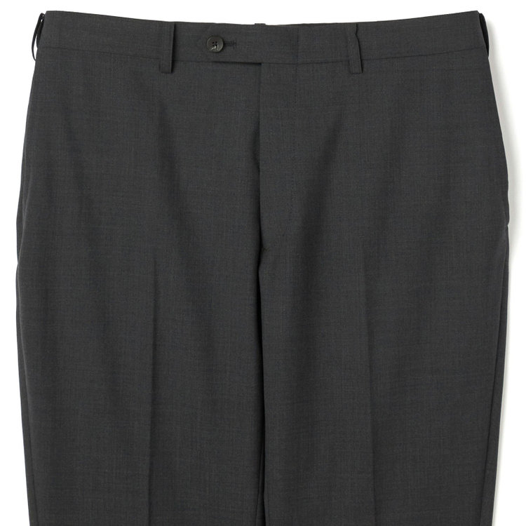 ブラックライン 【SLIM TAPERED】【BLACK LINE】【春夏】2釦シングルスーツ/グレー/ウエストムーブ/NZ WOOL Super170's/SHOWER CLEAN/※パンツ裾上げ済仕様 グレー中間