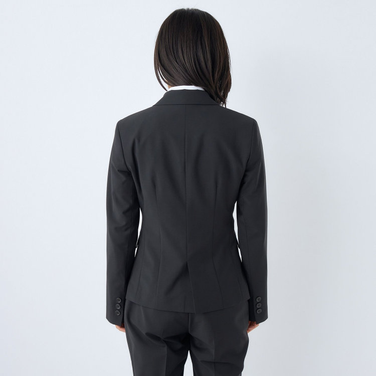 ブラックライン 【SUIT SELECT×Samantha Thavasa】【年間】2釦ジャケット/究極のブラック/4S/マシンウォシャブル 黒