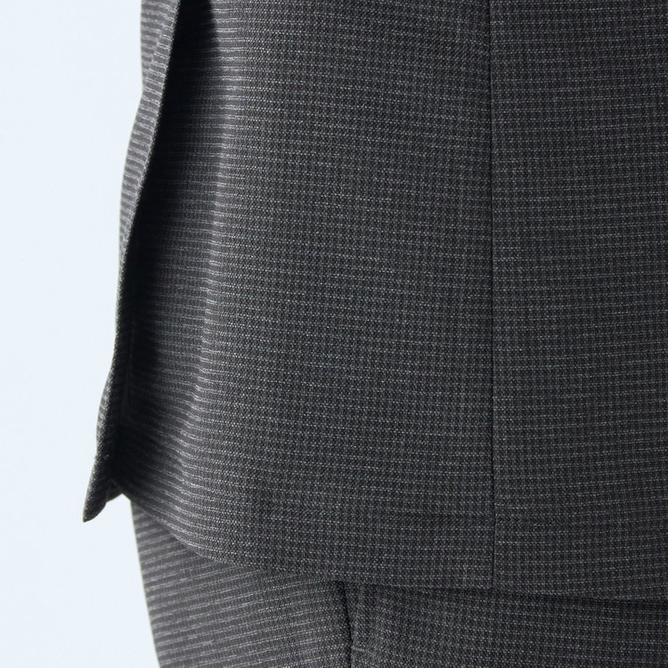 シルバーライン 【発送在庫あり】【RBC】【春夏】ポリエステル2釦ジャケット/グレー×チェック/4S SUSTAINABILITY&ECOLOGY FABRIC グレー濃色