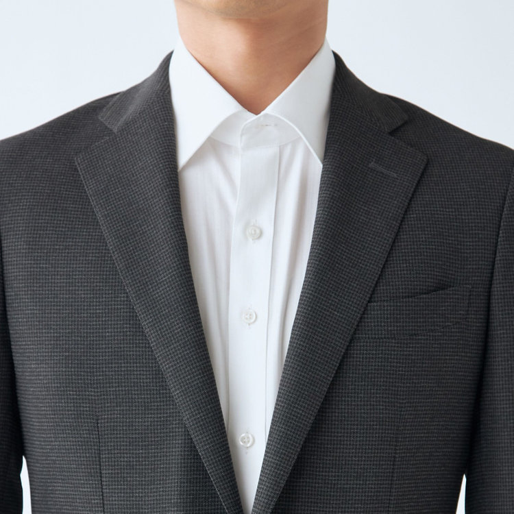 シルバーライン 【発送在庫あり】【RBC】【春夏】ポリエステル2釦ジャケット/グレー×チェック/4S SUSTAINABILITY&ECOLOGY FABRIC グレー濃色