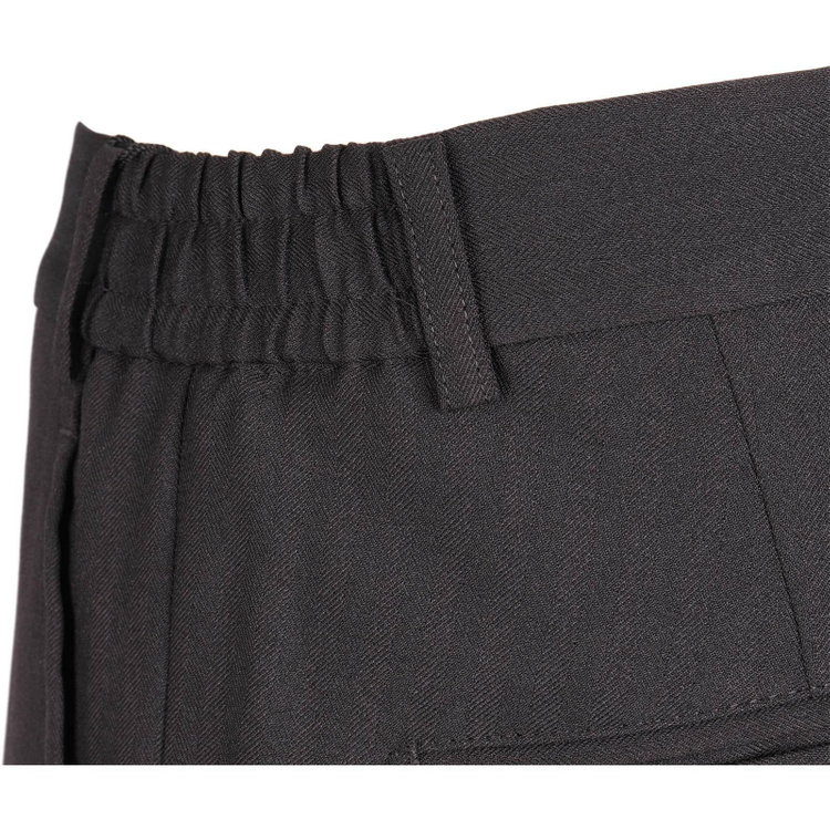 スーツセレクト 【WEB限定/OUTLET】【SLIM TAPERED_2】【年間】2釦シングルスリーピーススーツ 0タック/ブラック×シャドーストライプ/4S/※パンツ裾上げ済仕様 ブラック系(黒)