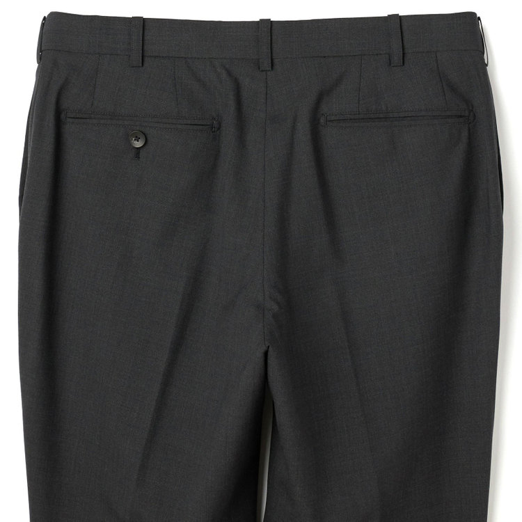 ブラックライン 【SLIM TAPERED】【BLACK LINE】【春夏】2釦シングルスーツ/グレー/ウエストムーブ/NZ WOOL Super170's/SHOWER CLEAN/※パンツ裾上げ済仕様 グレー中間