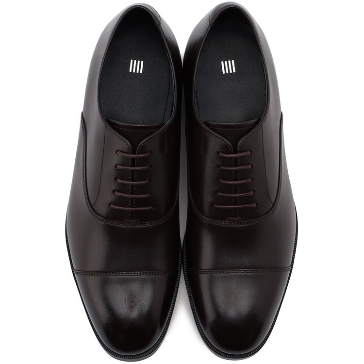 スーツセレクト 【BL】ストレートチップドレスシューズ/ブラウン/牛革(LWG)/マッケイ製法/Vibram 茶濃色