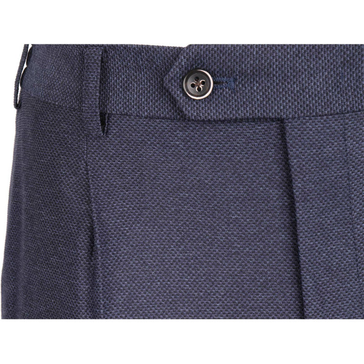 スーツセレクト 【CLASSICO TAPERED】【春夏】1タックテーパードパンツ/ネイビー/ウエストシャーリング/4S SUSTAINABILITY&ECOLOGY FABRIC ネイビー系(紺)