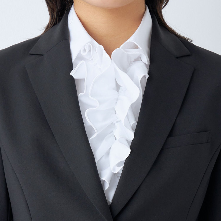 ブラックライン 【SUIT SELECT×Samantha Thavasa】【年間】2釦ジャケット/究極のブラック/4S/マシンウォシャブル 黒