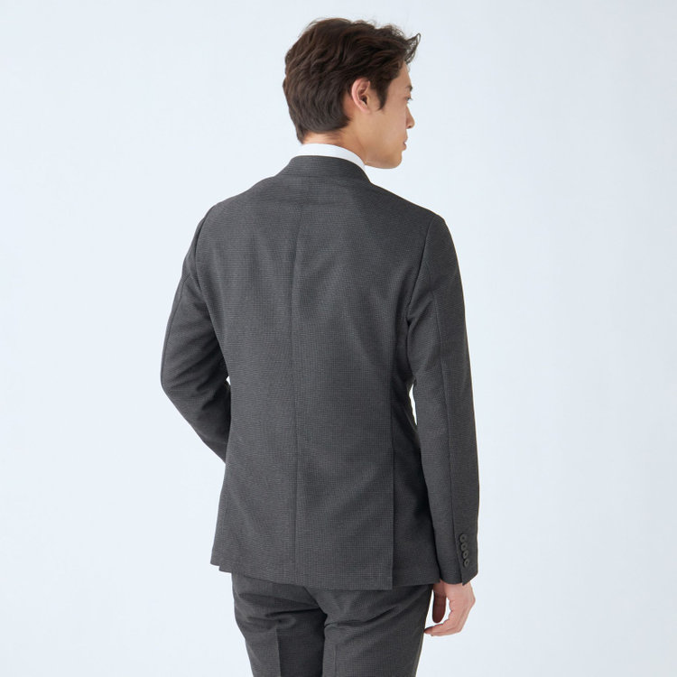 シルバーライン 【発送在庫あり】【RBC】【春夏】ポリエステル2釦ジャケット/グレー×チェック/4S SUSTAINABILITY&ECOLOGY FABRIC グレー濃色