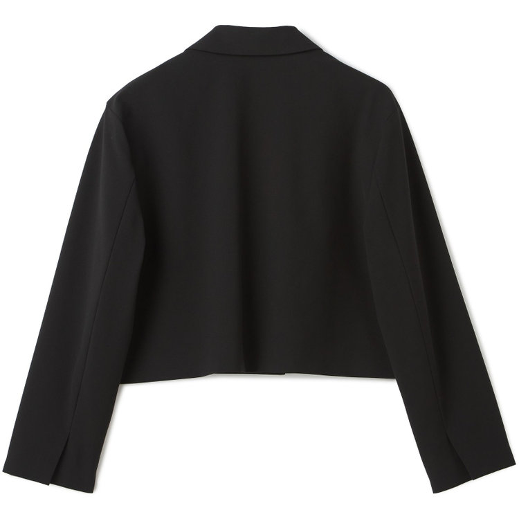 ブラックライン 【セットアップ対応】1釦セミダブルのショートジャケット/ブラック 黒