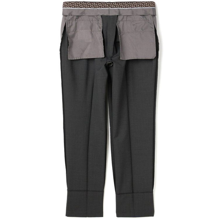ブラックライン 【SLIM TAPERED】【BLACK LINE】【春夏】2釦シングルスーツ/グレー/ウエストムーブ/NZ WOOL Super170's/SHOWER CLEAN/※パンツ裾上げ済仕様 グレー中間