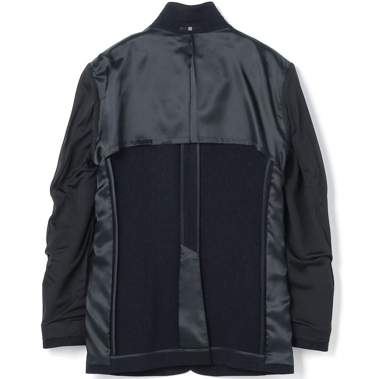 ブラックライン 【SLIM TAPERED_2】【秋冬】2釦シングルスリーピーススーツ 0タック/ネイビー/ウエストシャーリング/4S SUSTAINABILITY&ECOLOGY FABRIC/※パンツ裾上げ済仕様 紺濃色