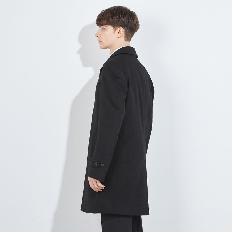 シルバーライン 【SL】ウールカシミヤブレンドコート/ブラック 紺中間