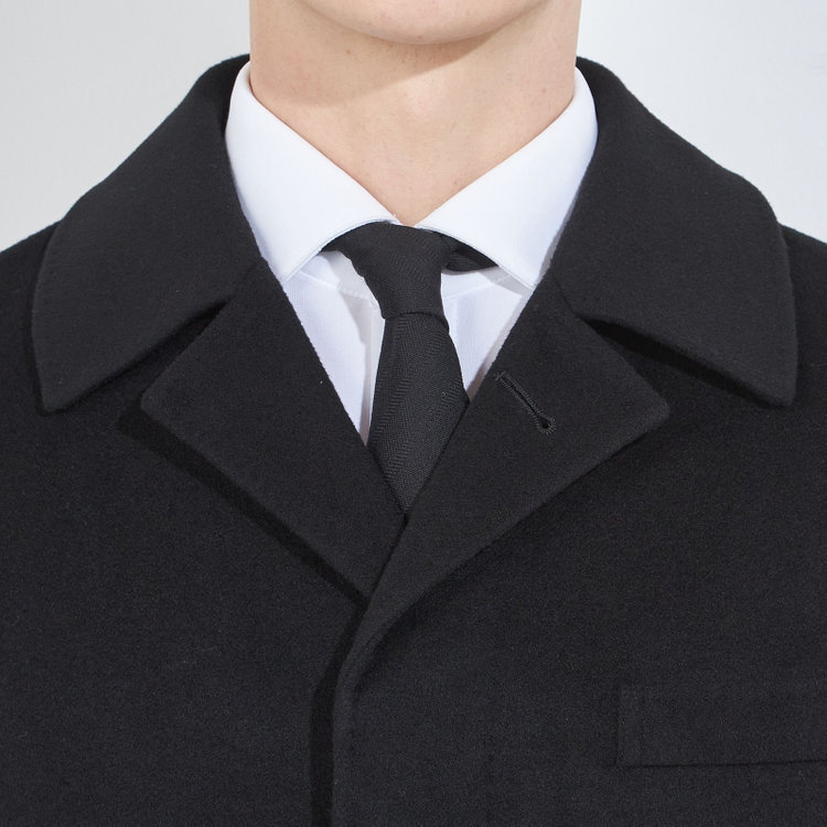 シルバーライン 【SL】ウールカシミヤブレンドコート/ブラック 紺中間