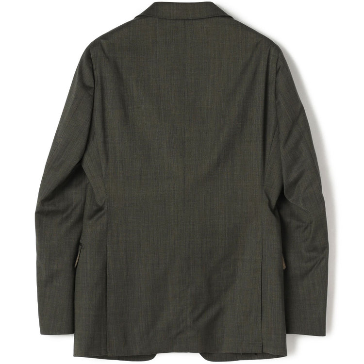 シルバーライン 【CLASSICO TAPERED】【春夏】2釦シングルスーツ 1タック/カーキ/ウエストムーブ/REDA ACTIVE/NEW ZEALAND MERINO/SHOWER CLEAN/※パンツ裾上げ済仕様 黄淡色
