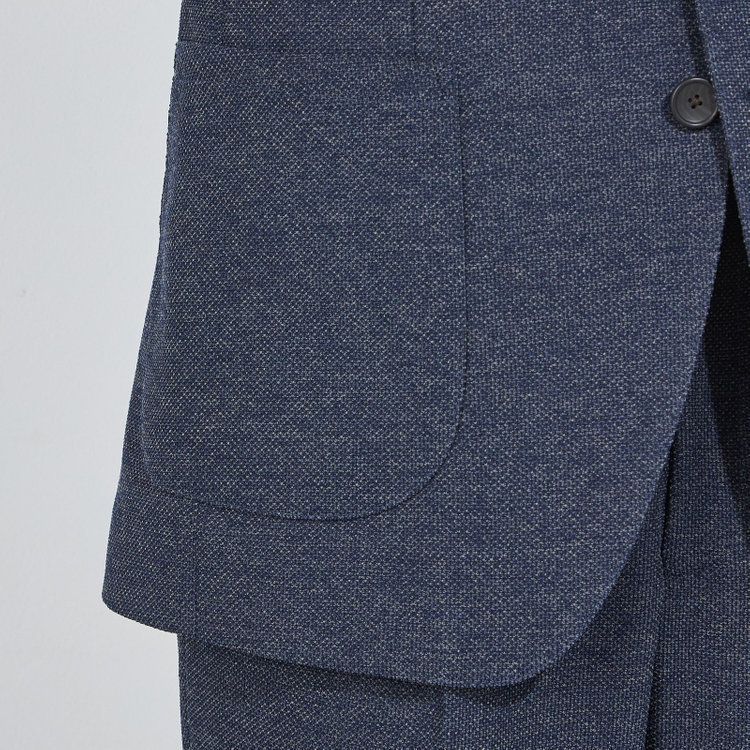 シルバーライン 【CLASSICO TAPERED】【秋冬】2釦シングルジャケット/ネイビー/4S SUSTAINABILITY&ECOLOGY FABRIC 紺濃色