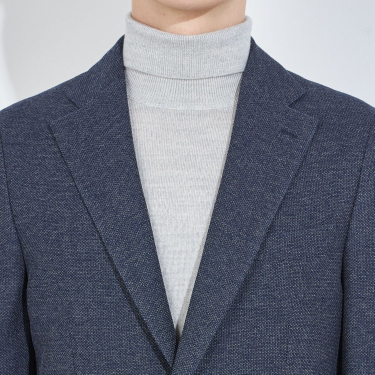 シルバーライン 【CLASSICO TAPERED】【秋冬】2釦シングルジャケット/ネイビー/4S SUSTAINABILITY&ECOLOGY FABRIC 紺濃色