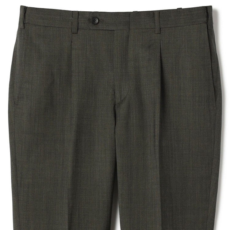 シルバーライン 【CLASSICO TAPERED】【春夏】2釦シングルスーツ 1タック/カーキ/ウエストムーブ/REDA ACTIVE/NEW ZEALAND MERINO/SHOWER CLEAN/※パンツ裾上げ済仕様 黄淡色